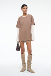WILLIAM TEE | TAUPE ECRU