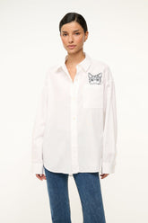 CUSTOM STAUD x C.BONZ CLASSIC OVERSIZED SHIRT | WHITE