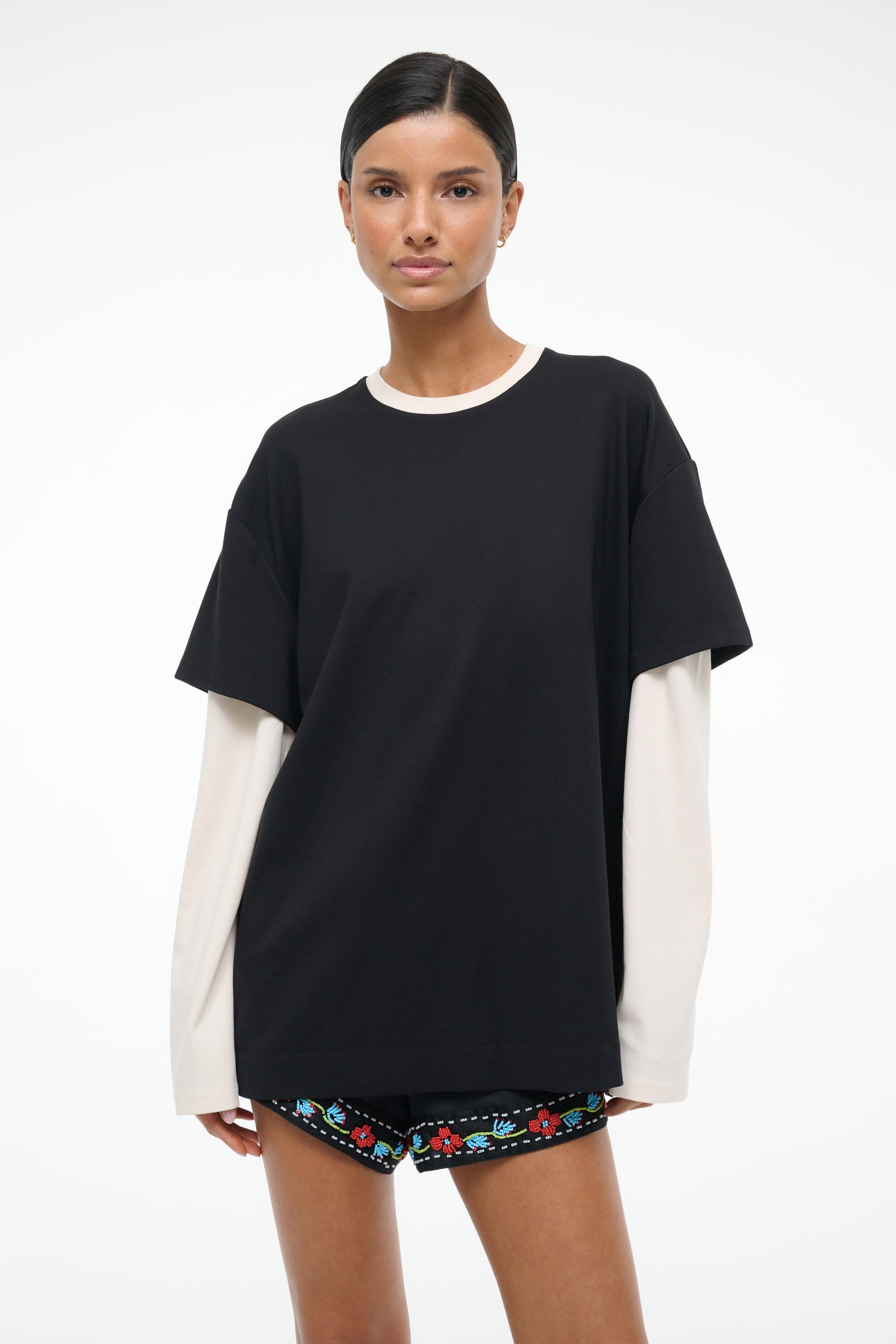WILLIAM TEE | BLACK ECRU