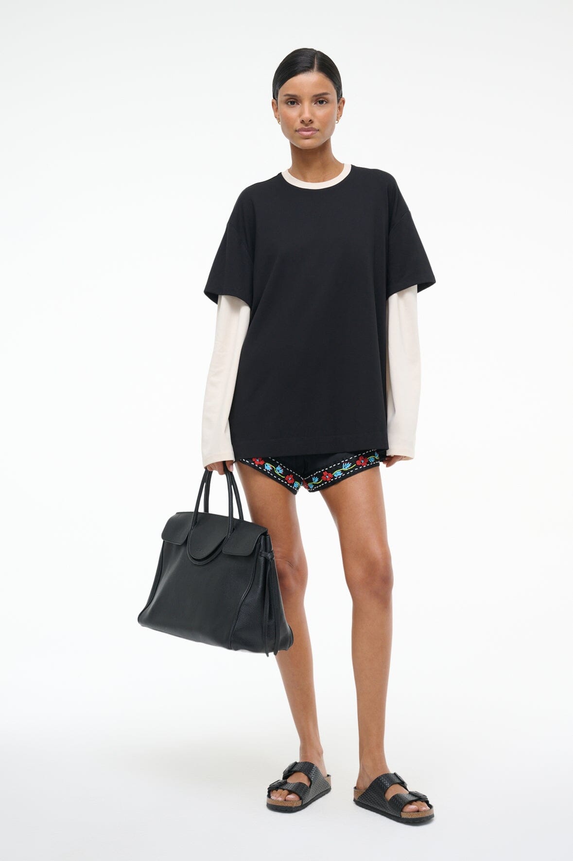 WILLIAM TEE | BLACK ECRU