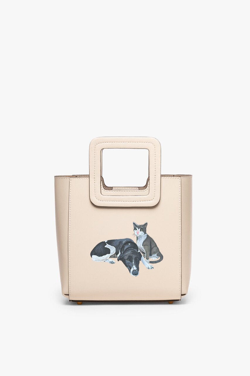CUSTOM MINI SHIRLEY LEATHER BAG | CREAM