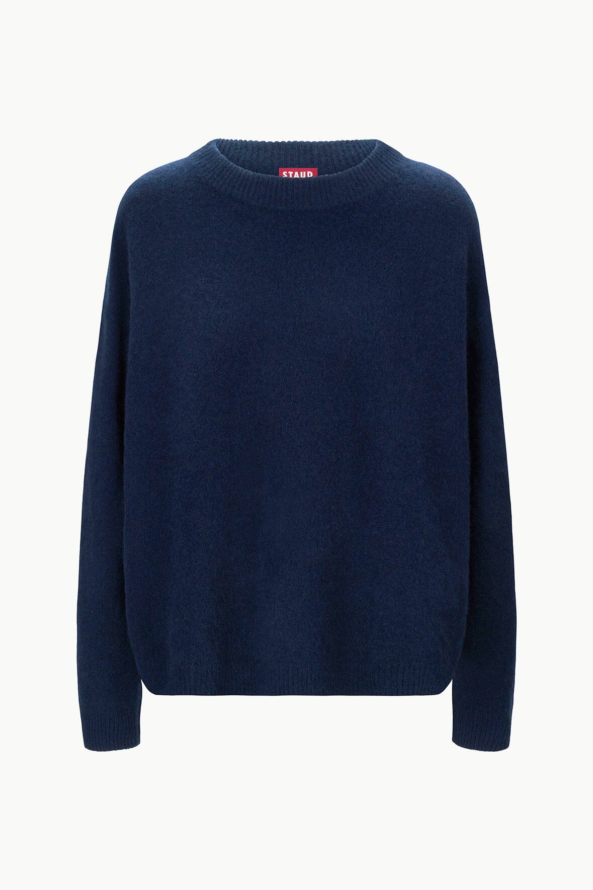 SERRANO CASHMERE RELAXED CREW | NAVY